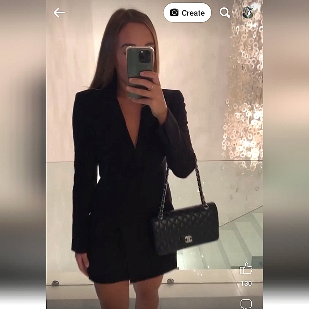 ZARA Black Blazer Dress